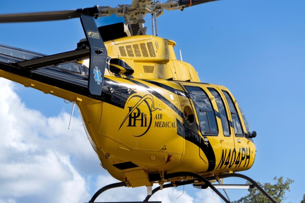 PHI Air Medical’s Cedar Creek base expanded its advanced patient transport capabilities in 2025. Courtesy PHI Air Medical)