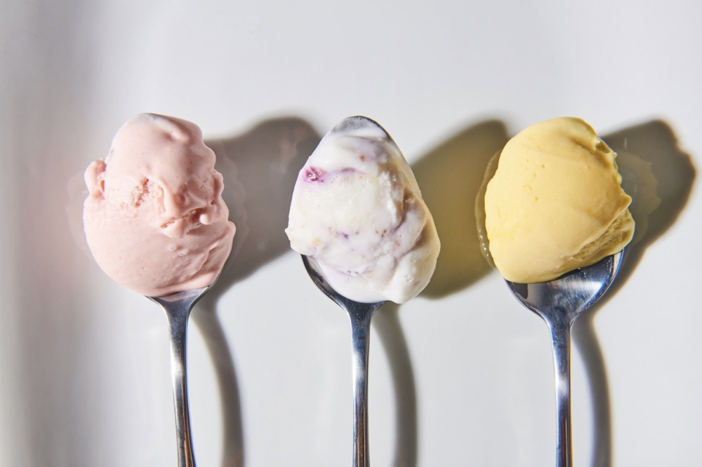 A few flavors offered at SweetCup Gelato and Sorbet Originale include guava rose and the mango creamsicle gelato. (Courtesy Amy Scott Photography/ SweetCup Gelato and Sorbet Originale)